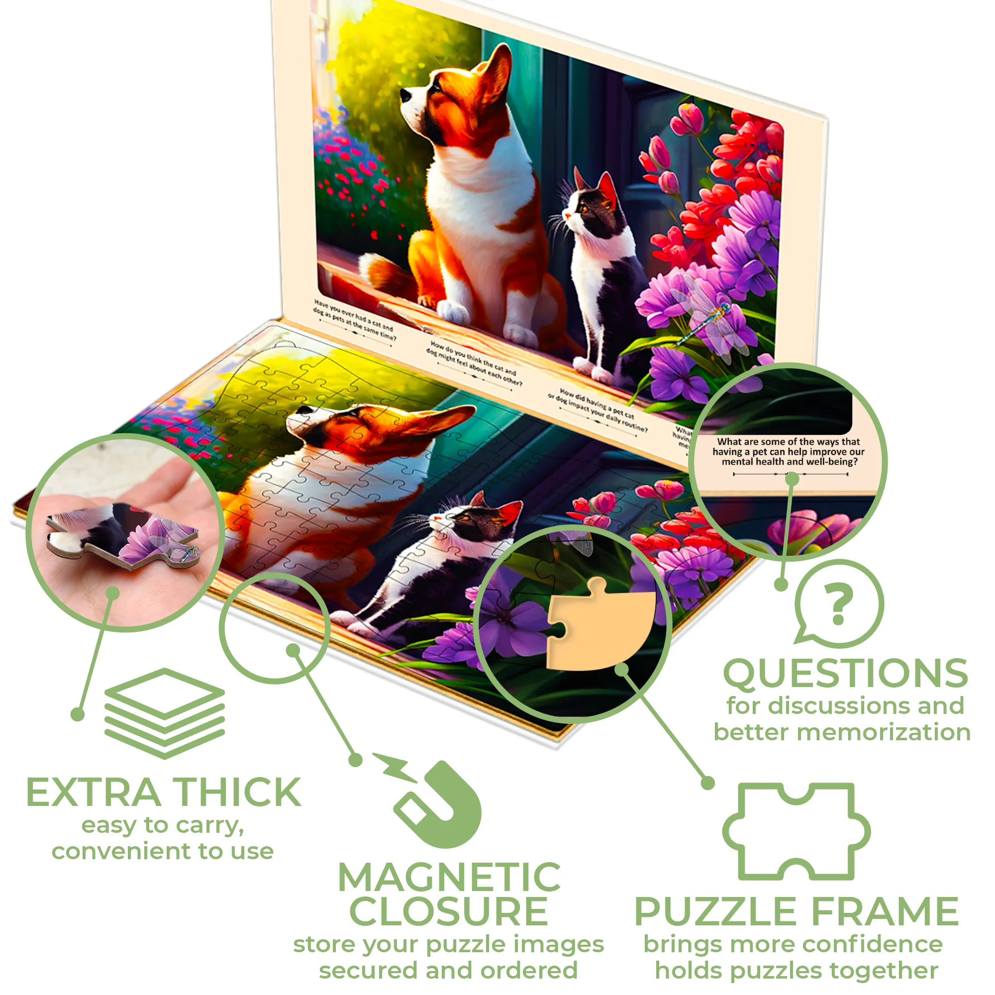 100 Pcs Dementia Puzzles for Elderly | Animals