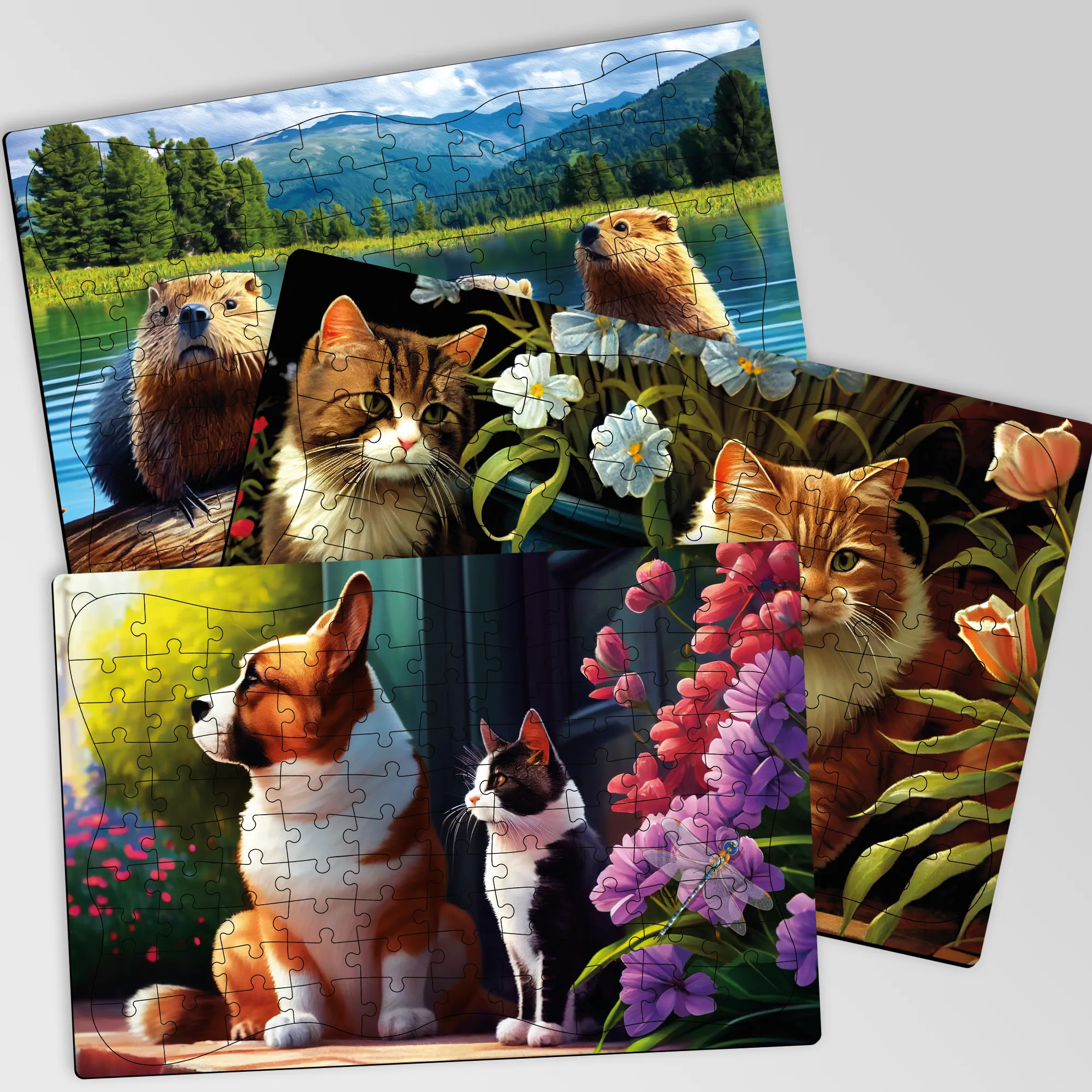 100 Pcs Dementia Puzzles for Elderly | Animals