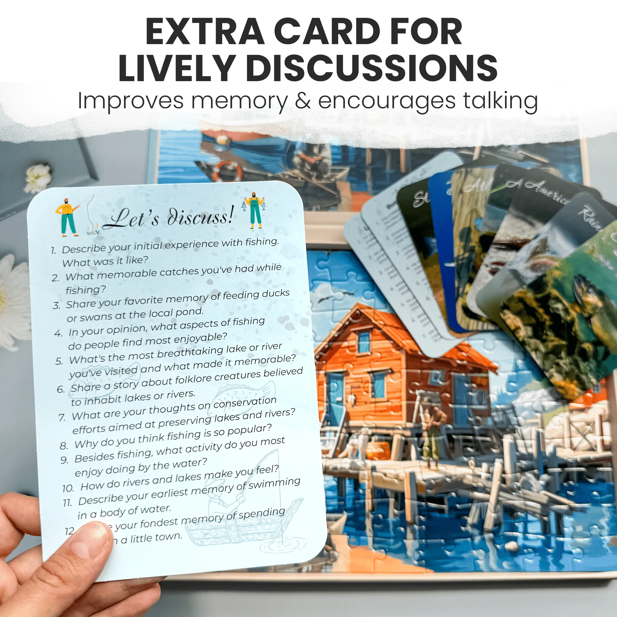 100 Pcs Dementia Puzzles for Elderly | Small Town