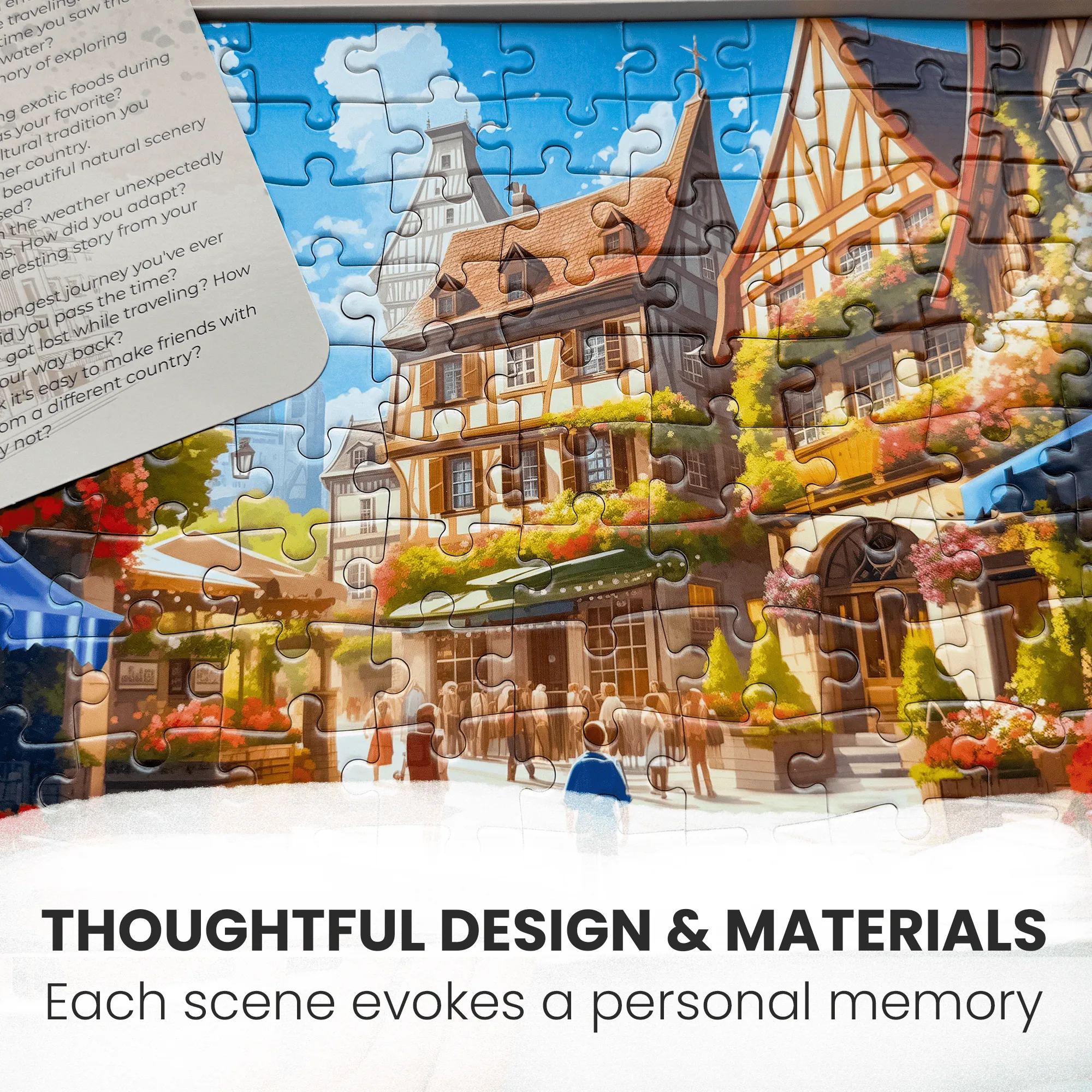 100 Pcs Dementia Puzzles for Elderly | Travel Memories