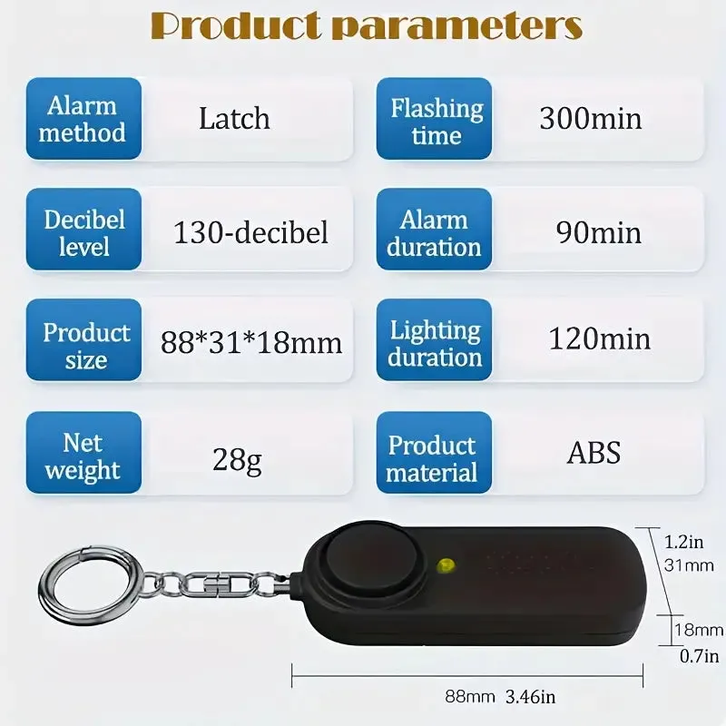 130dB Personal Security Alarm