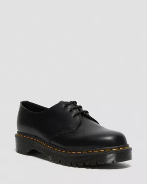 1461 Bex Smooth Leather Shoes in Black Smooth