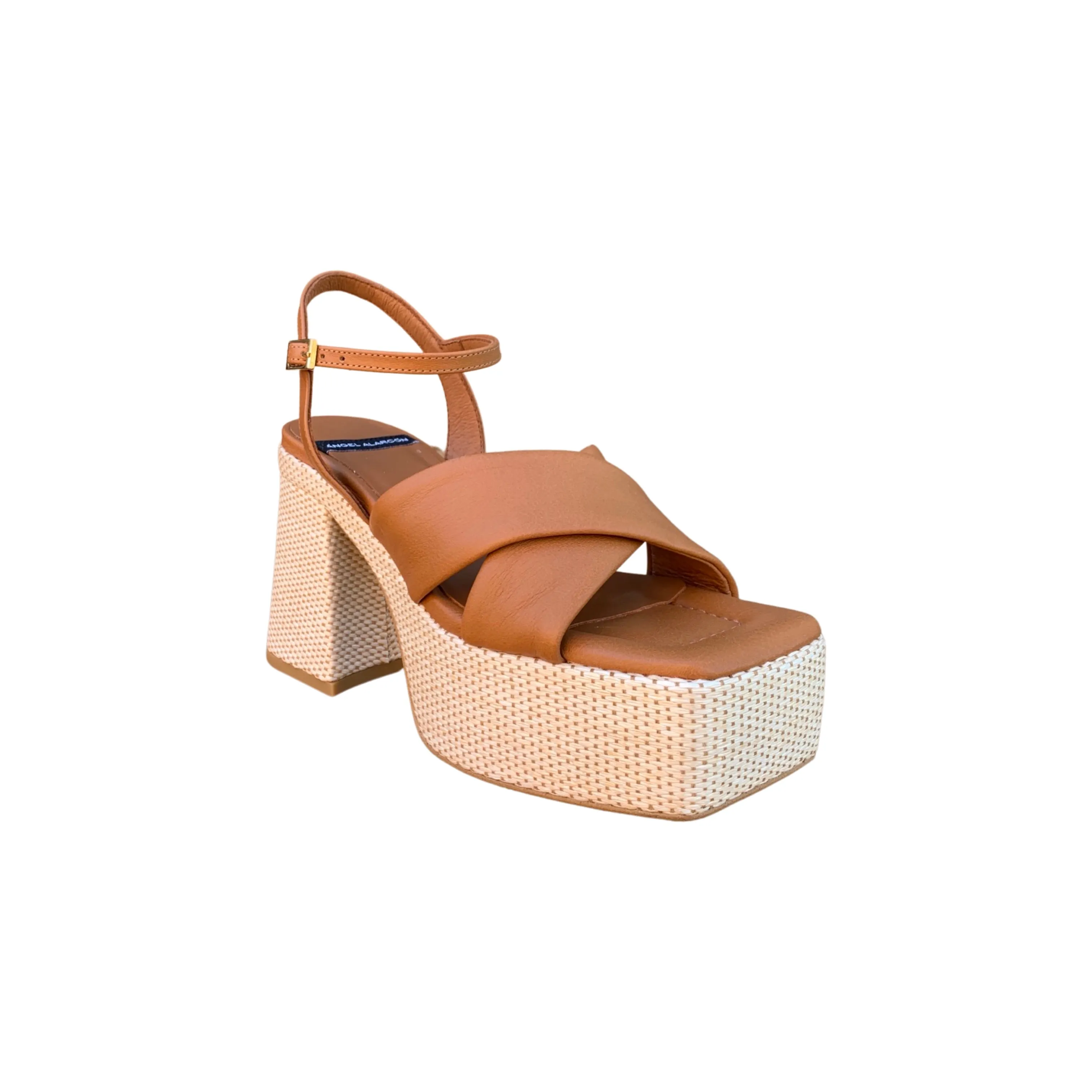 23092 Brown Platform Sandal