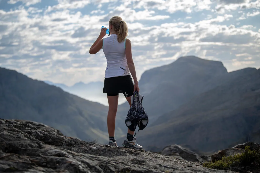 500 ML FLEXIBLE TRAIL RUNNING WATER BOTTLE - BLUE