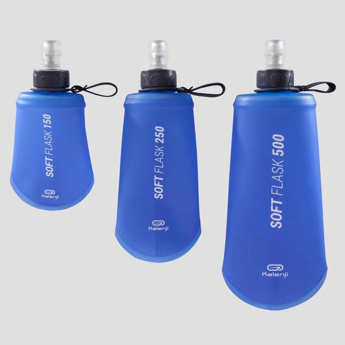 500 ML FLEXIBLE TRAIL RUNNING WATER BOTTLE - BLUE