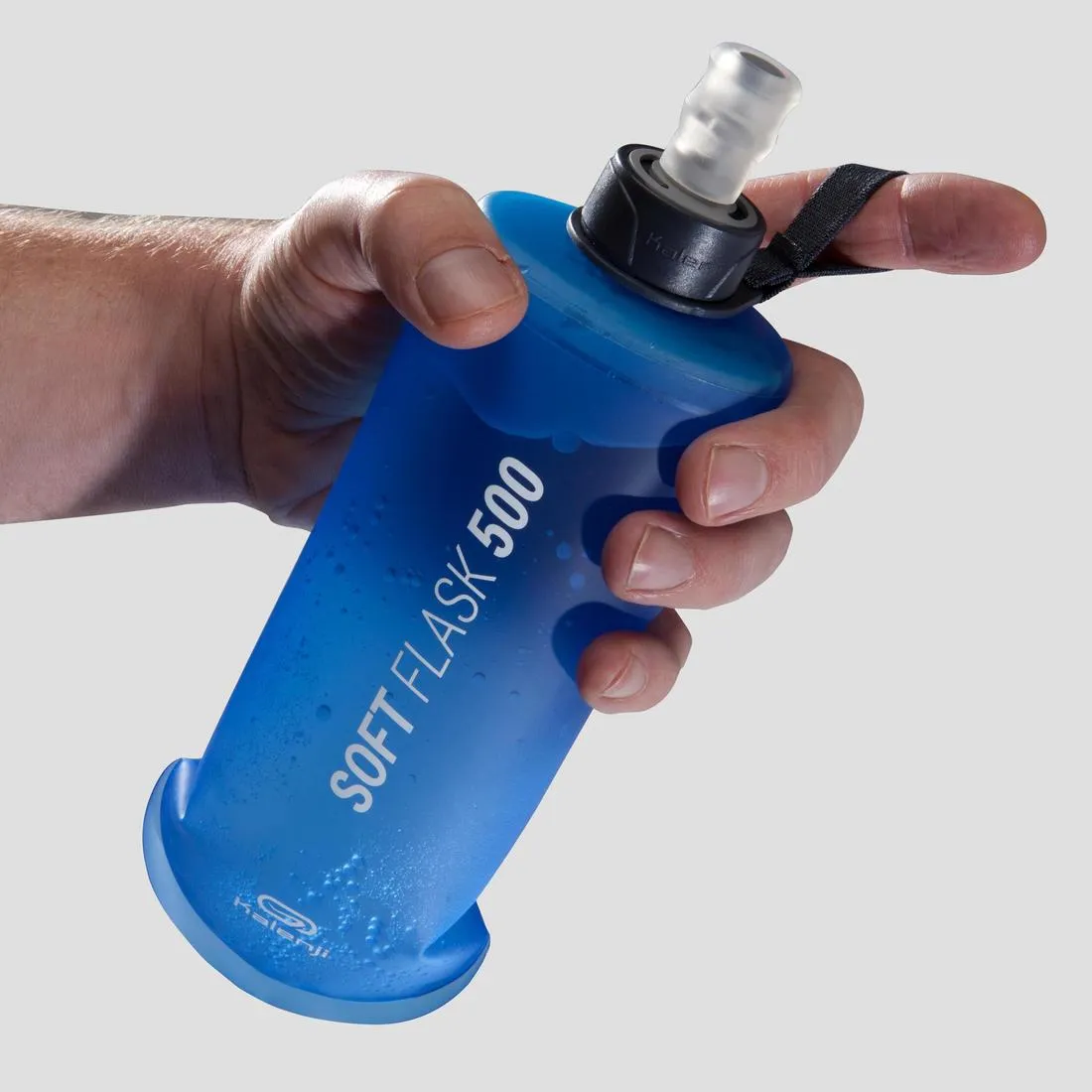 500 ML FLEXIBLE TRAIL RUNNING WATER BOTTLE - BLUE