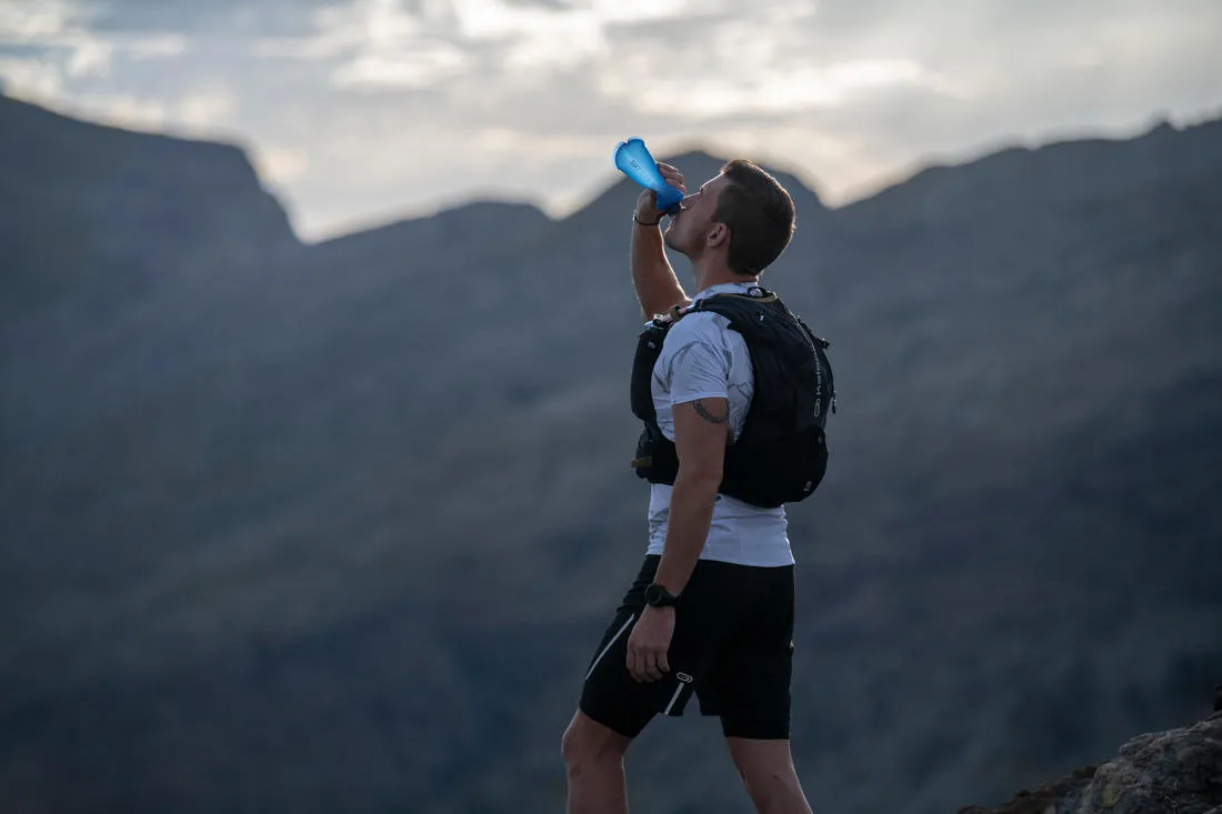 500 ML FLEXIBLE TRAIL RUNNING WATER BOTTLE - BLUE