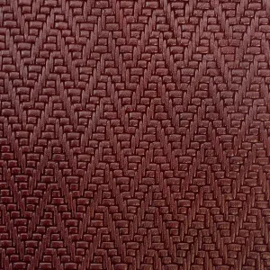 5oz (2mm) Oxblood Chevron Embossed Cow Leather (per square foot)