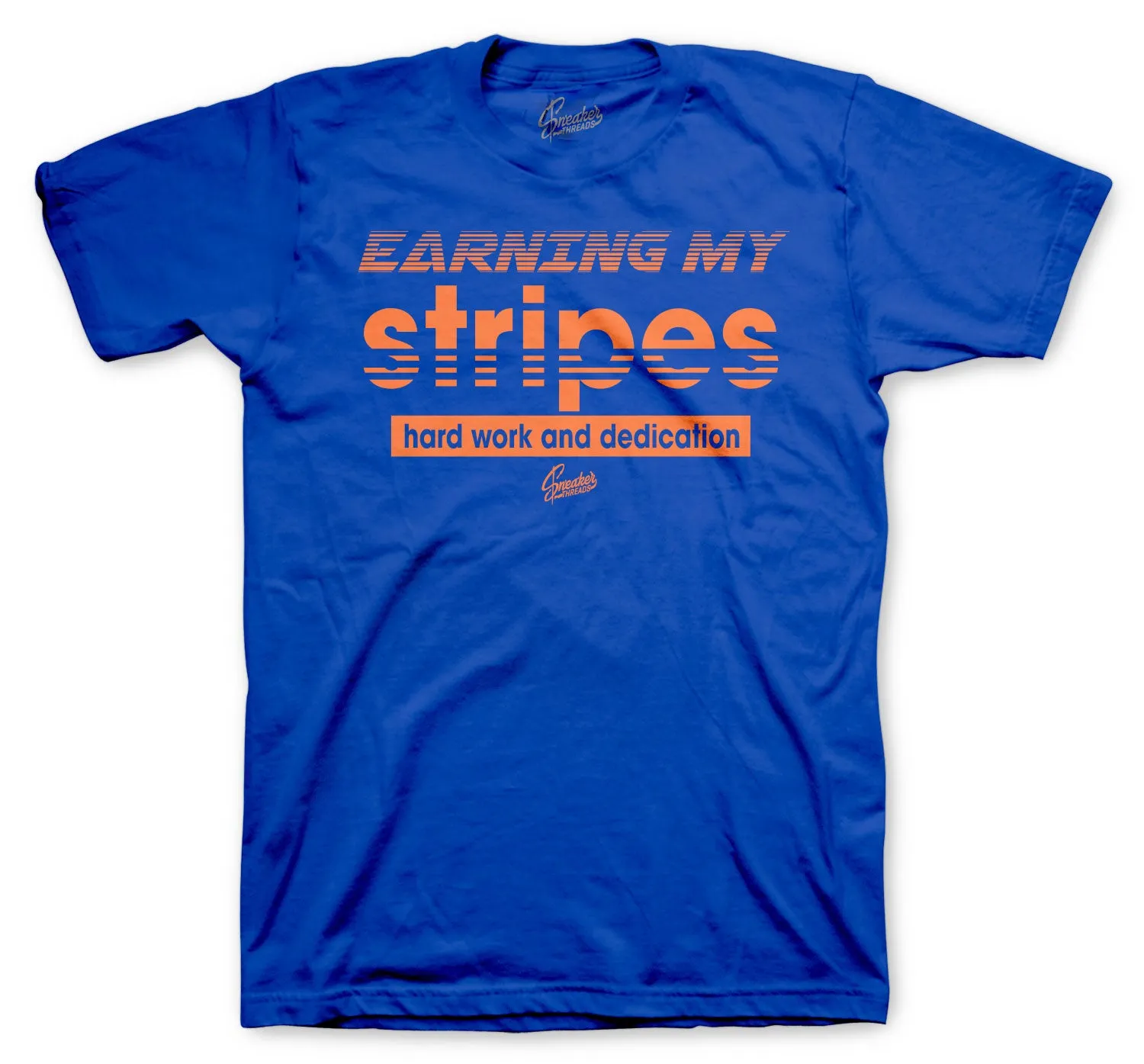 700 Bright Blue Earning Stripes Shirt