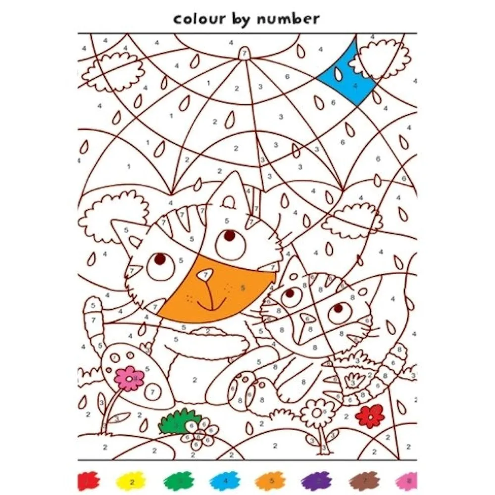 A4 All In One Activity Book - Kids Activities Colouring Dot To Dot Puzzles High Quality Paper