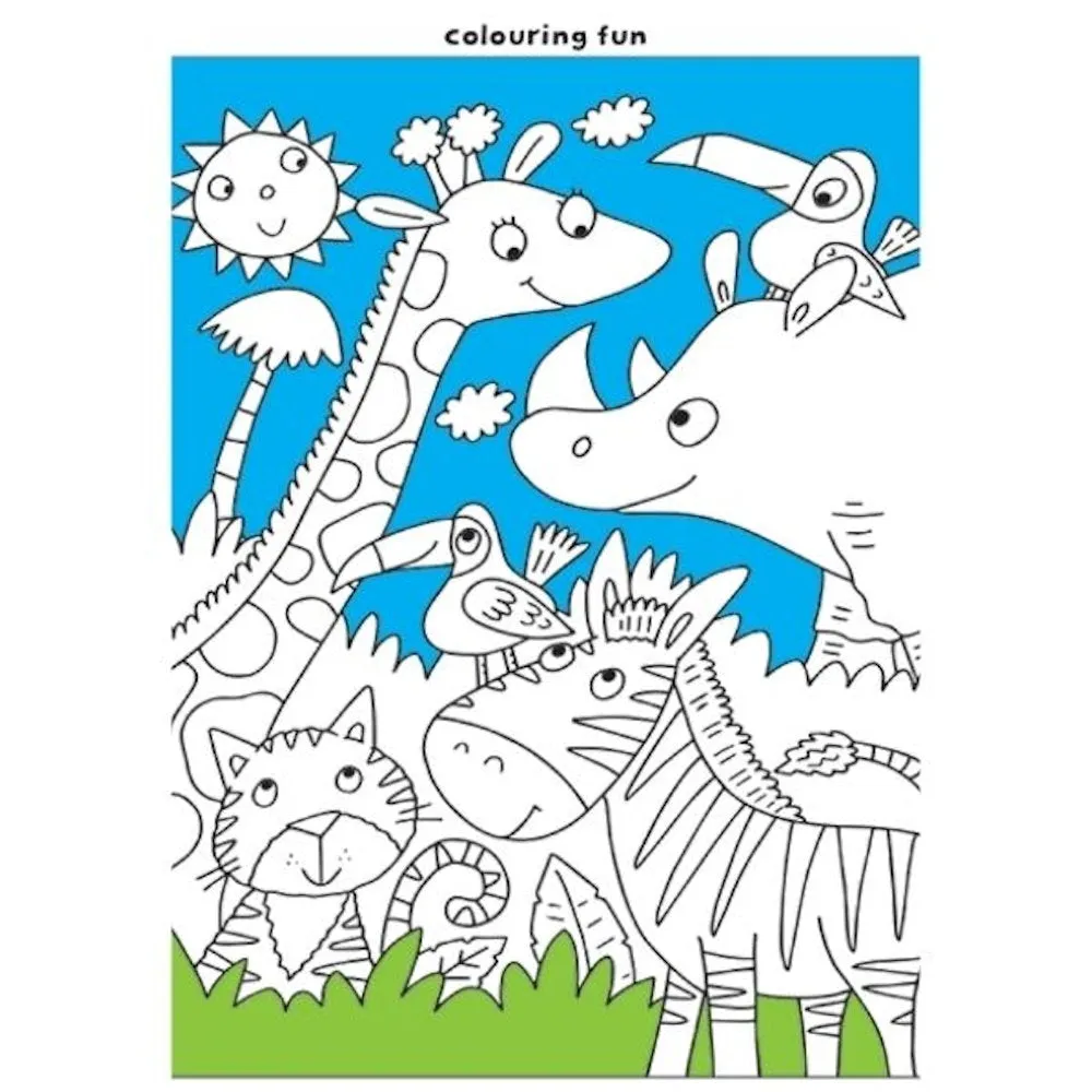 A4 All In One Activity Book - Kids Activities Colouring Dot To Dot Puzzles High Quality Paper