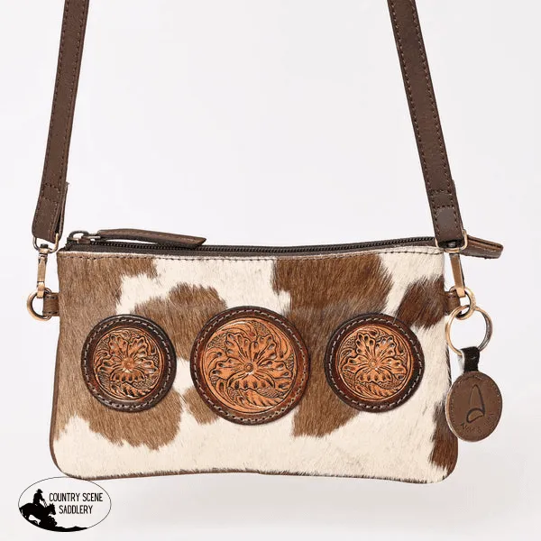 A&A989 - Montana West Hair-On Cowhide Collection Clutch/Crossbody