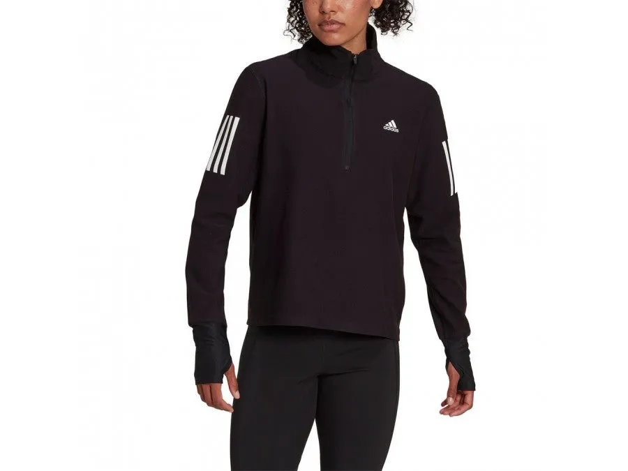 Adidas Ladies Half Zip OTR Black/White