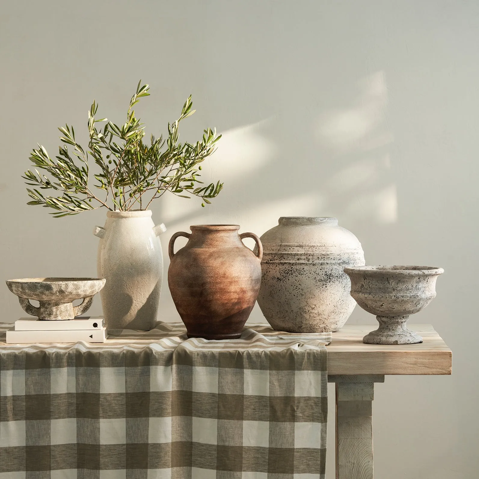 Aged Stone Urn Planter