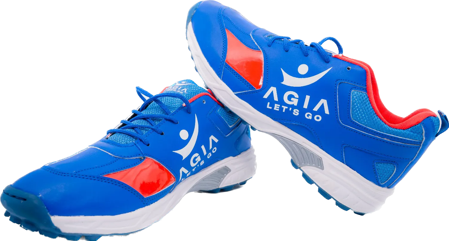 AGIA ProPace - Cricket Shoes for Kids / Youth / Men - Blue and Red