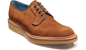 Barker Dean Derby Shoe  - Old Snuff Suede