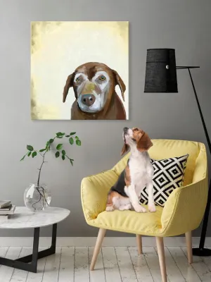 Best Friend - Sweet Old Dog Canvas Wall Art