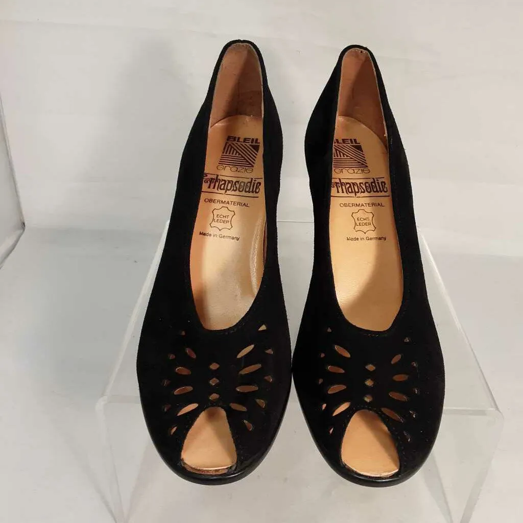 BLEIL GRAZIE RHAPSODIE BLACK HEELS SIZE 6 TCC