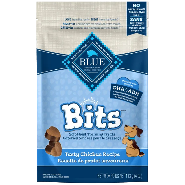 BLUE Bits Soft-Moist Training Treats; Tasty Chicken Recipe