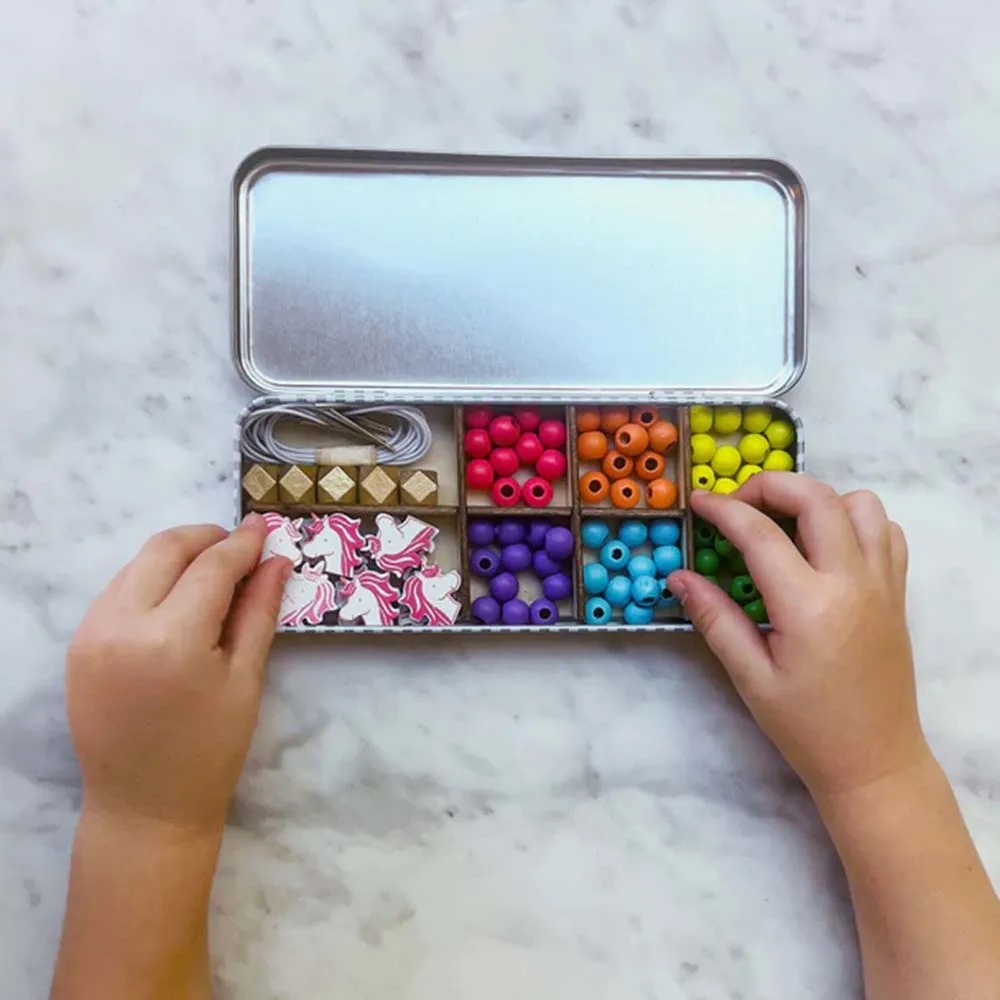 Bracelet Beading Activity Tin by Cotton Twist - Unicorn