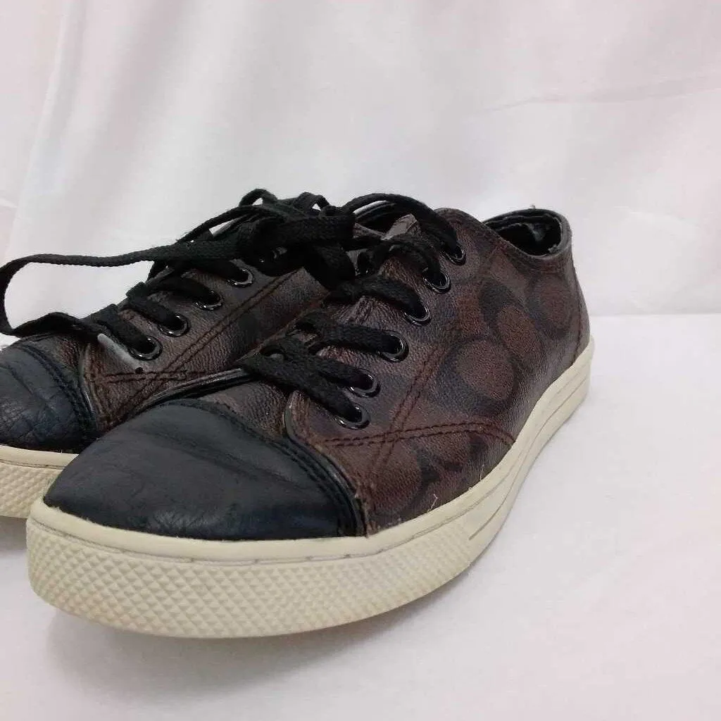 COACH BROWN MAHOGONY SNEAKERS SZ 6M