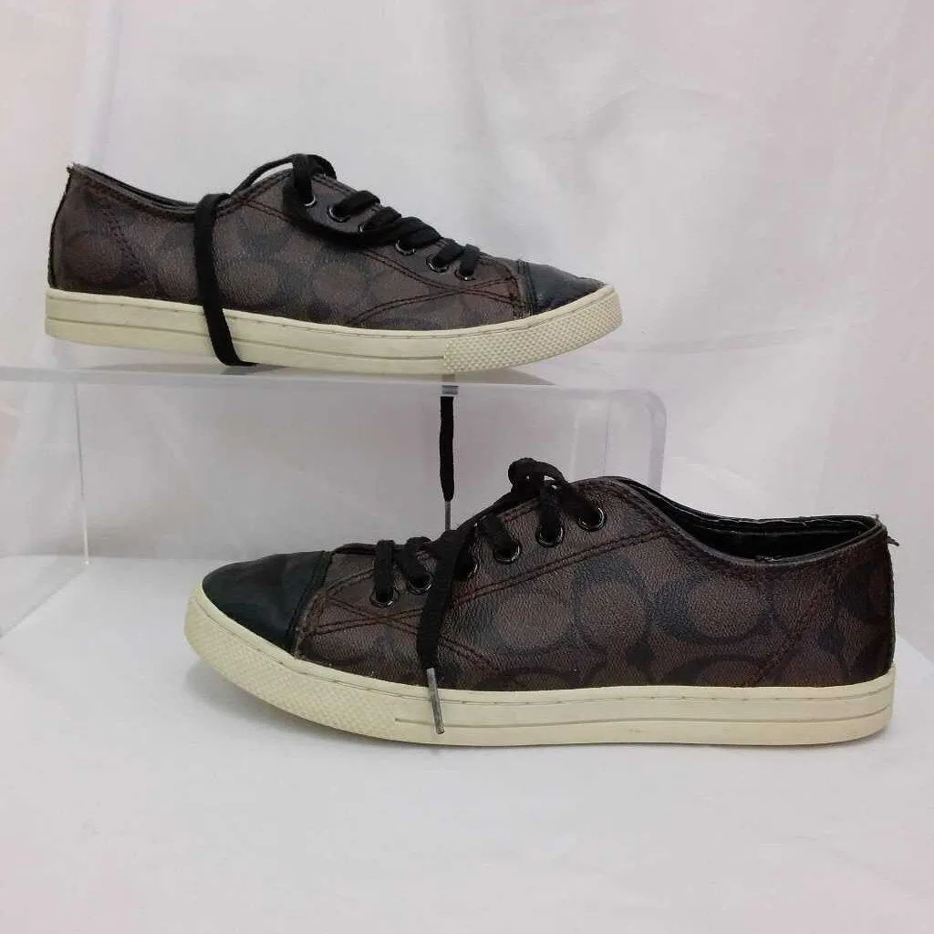 COACH BROWN MAHOGONY SNEAKERS SZ 6M