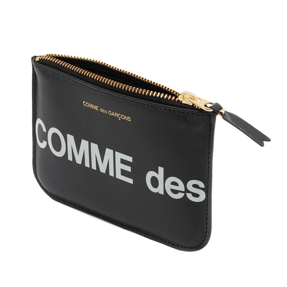 COMME des GARÇONS Huge Logo Wallet Pouch / Black