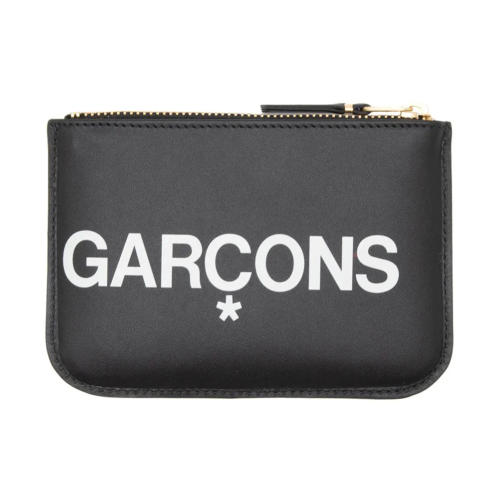 COMME des GARÇONS Huge Logo Wallet Pouch / Black