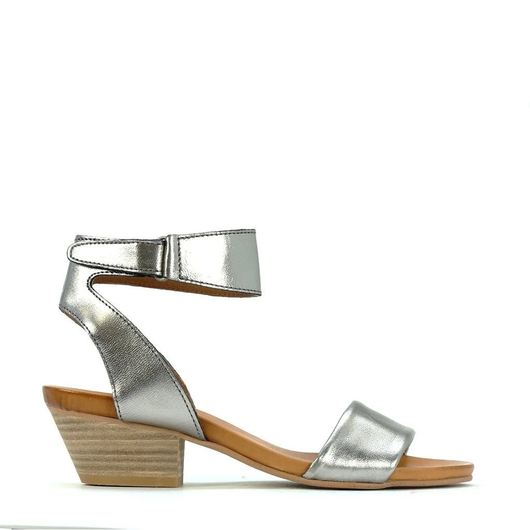 CUBO WOODEN STACK HEEL SANDALS LEATHER