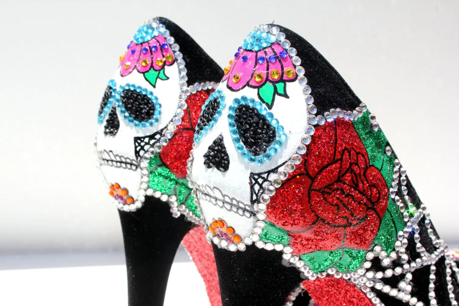 Day of the Dead Sugar Skull Heels