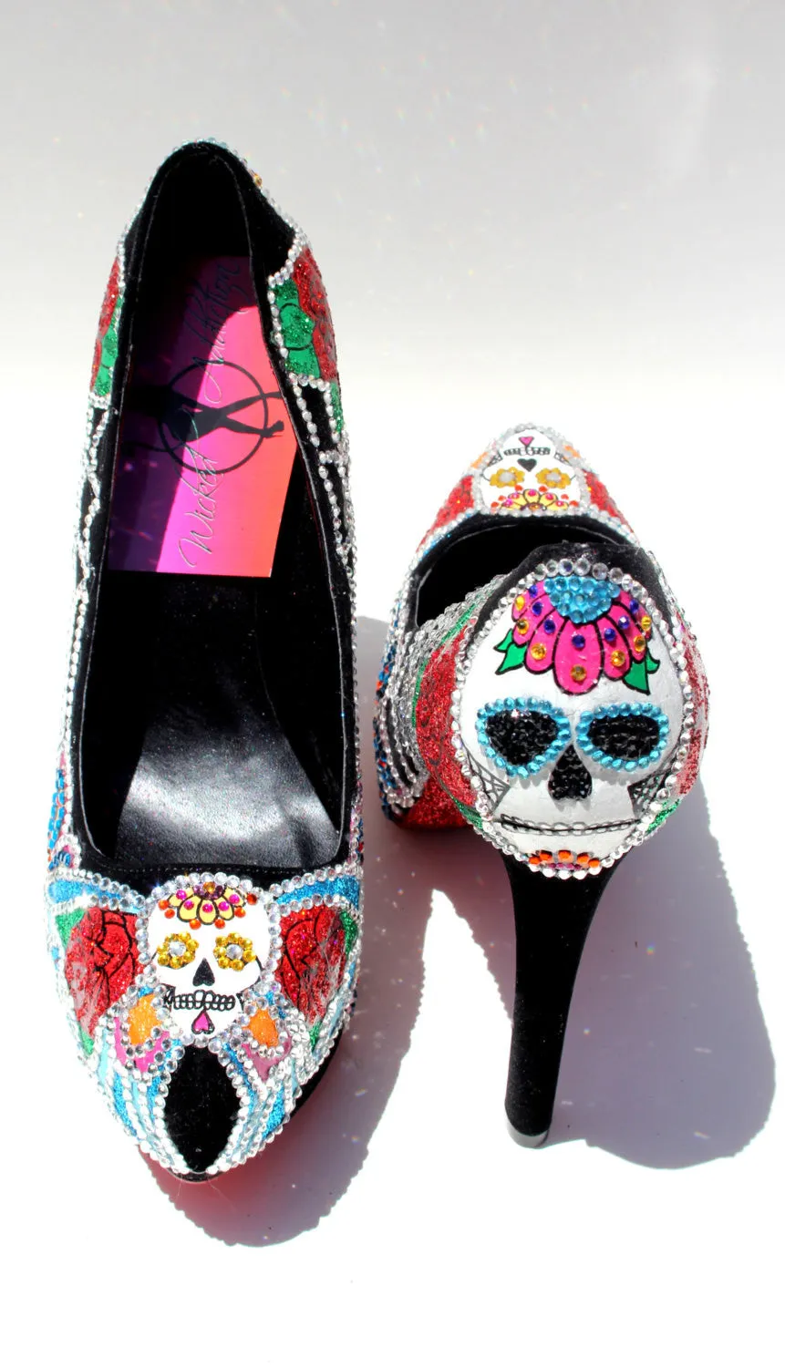 Day of the Dead Sugar Skull Heels