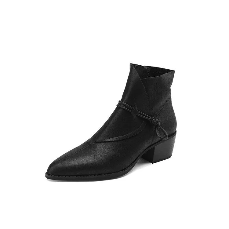 deanwangkt Autumn Boots    NEW Autumn Women Shoes Pointed Toe High Heel Boots Women Genuine Leather Shoes for Women Winter Ankle Boots Elegent Modern Boots