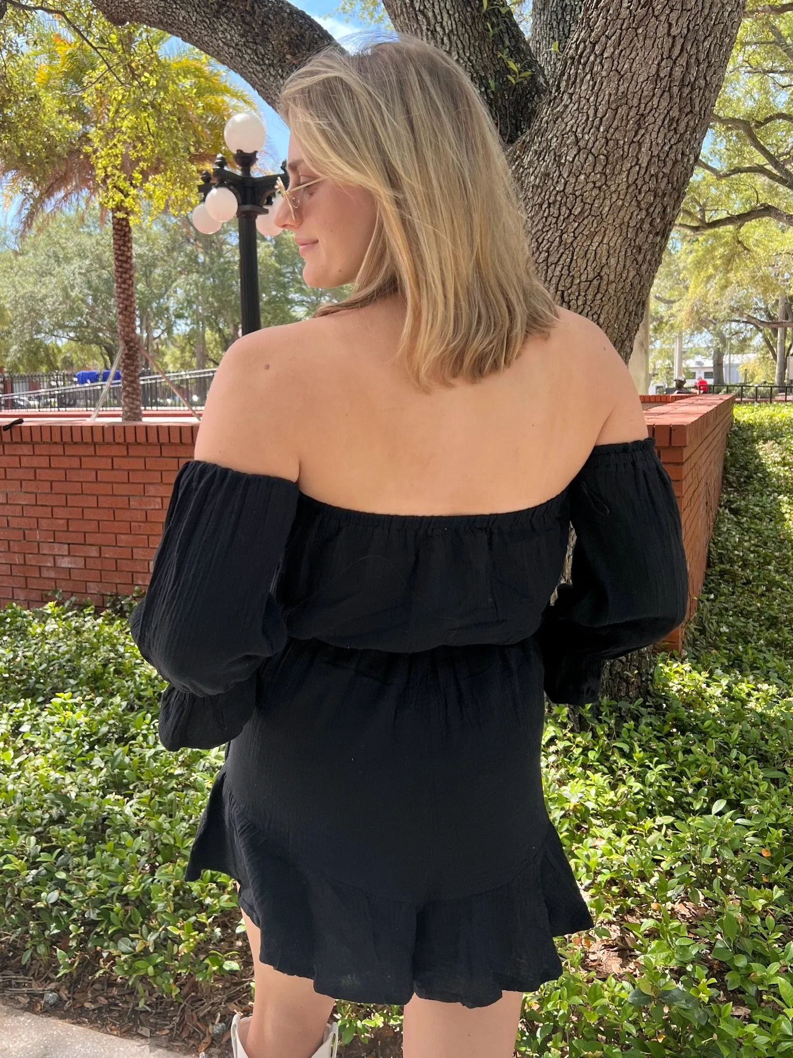 DELIA ROMPER IN BLACK