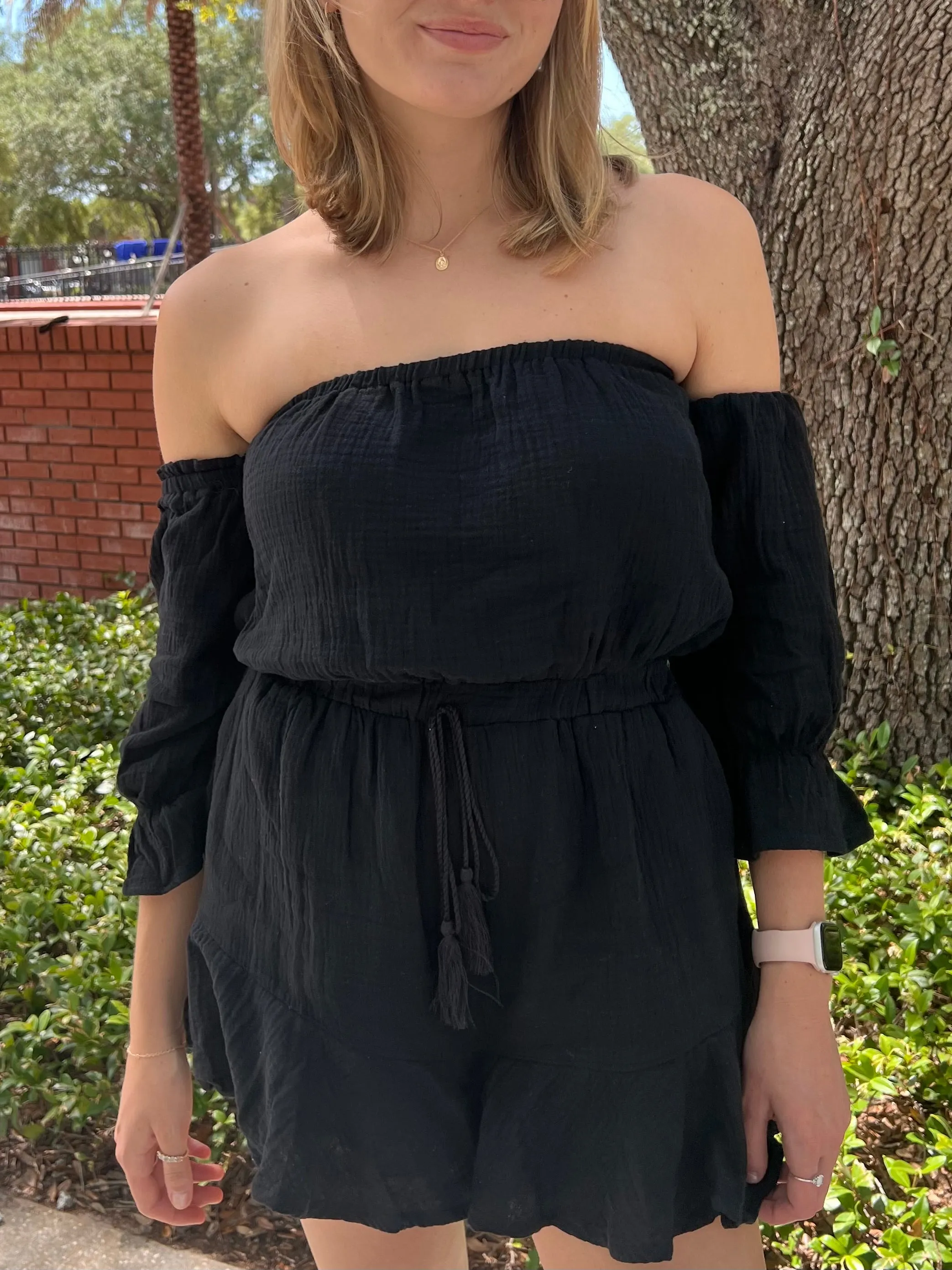 DELIA ROMPER IN BLACK