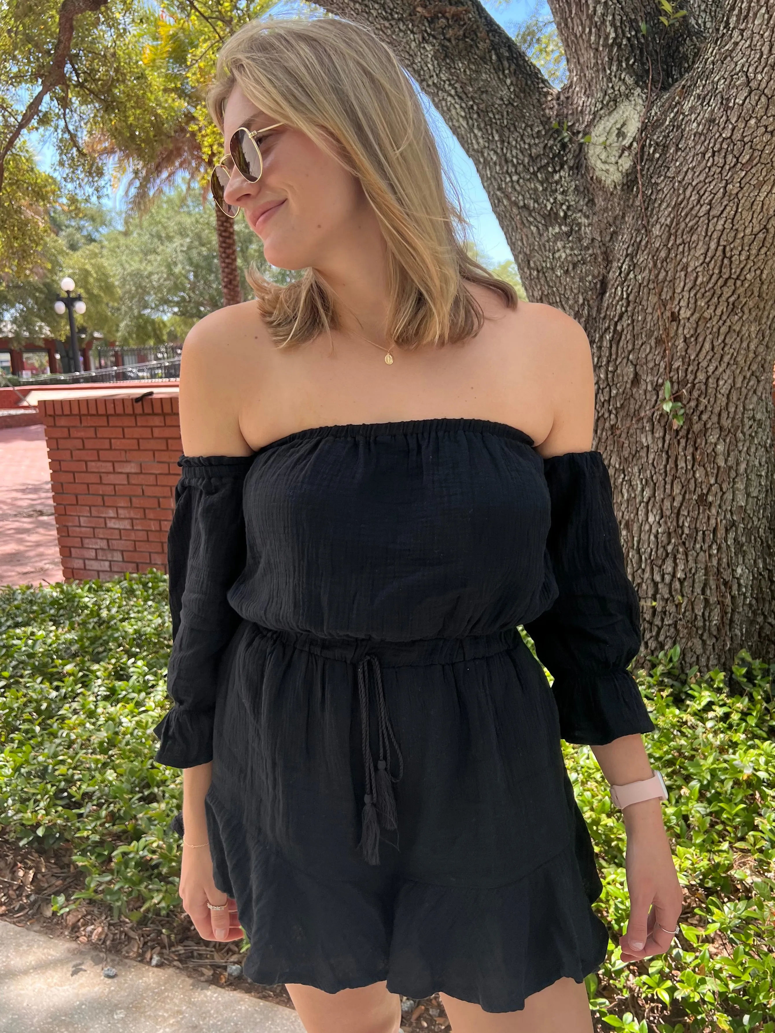 DELIA ROMPER IN BLACK