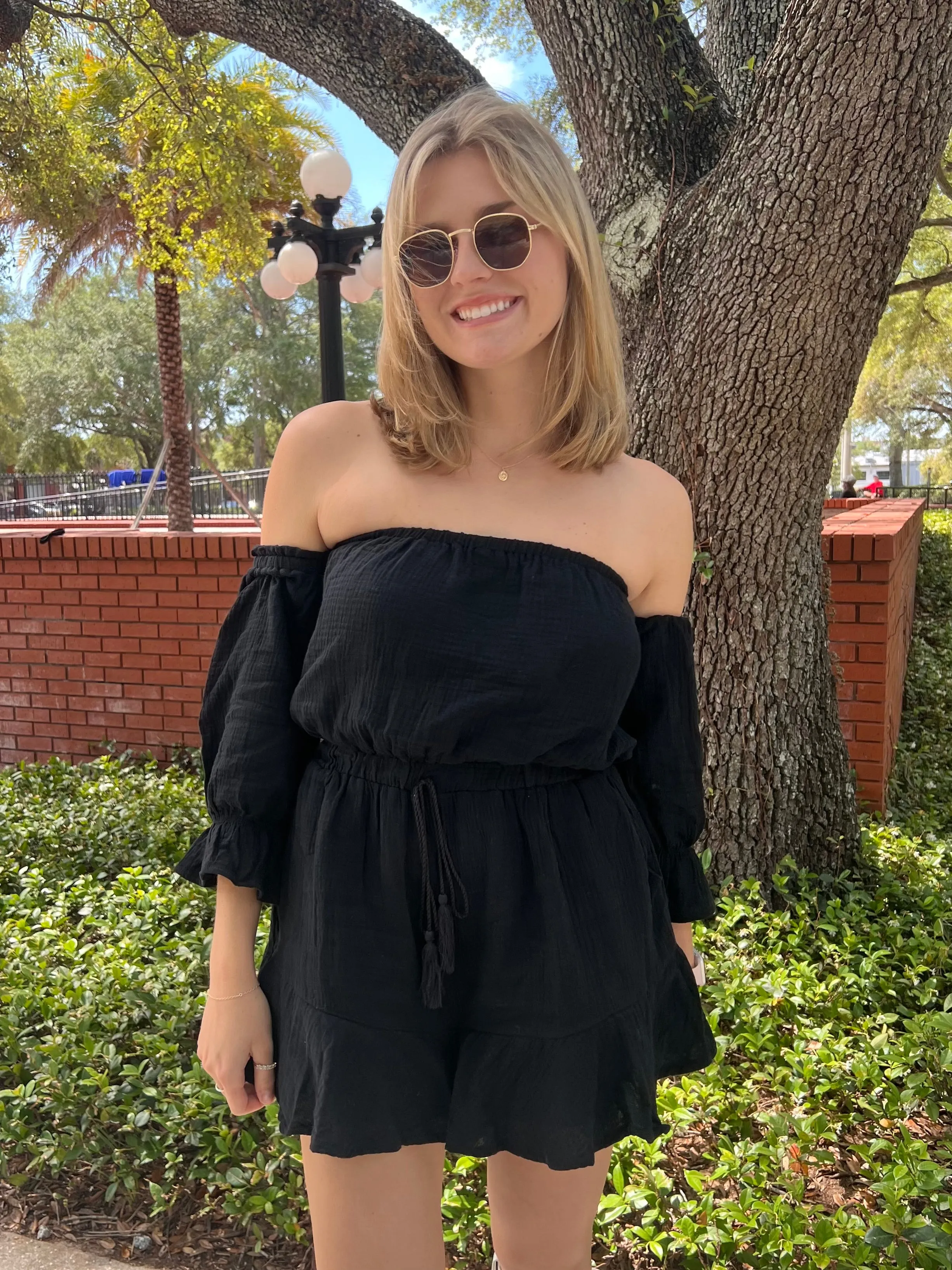 DELIA ROMPER IN BLACK