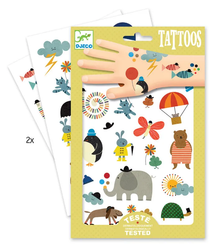 Djeco Kids Tattoos - Mixed Designs