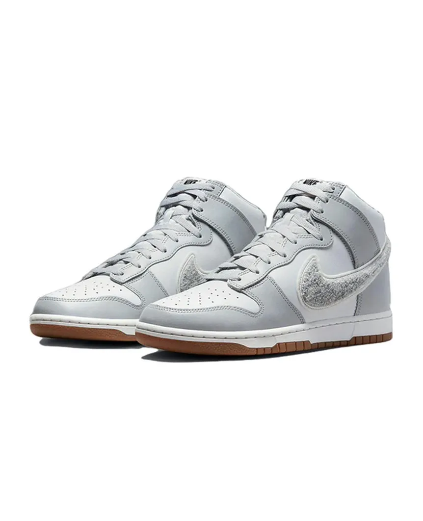 Dunk High University Chenille Swoosh Light Smoke Grey