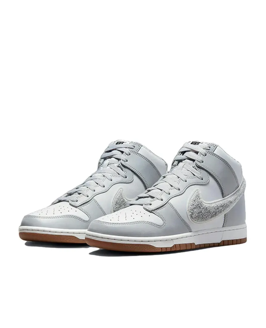 Dunk High University Chenille Swoosh Light Smoke Grey