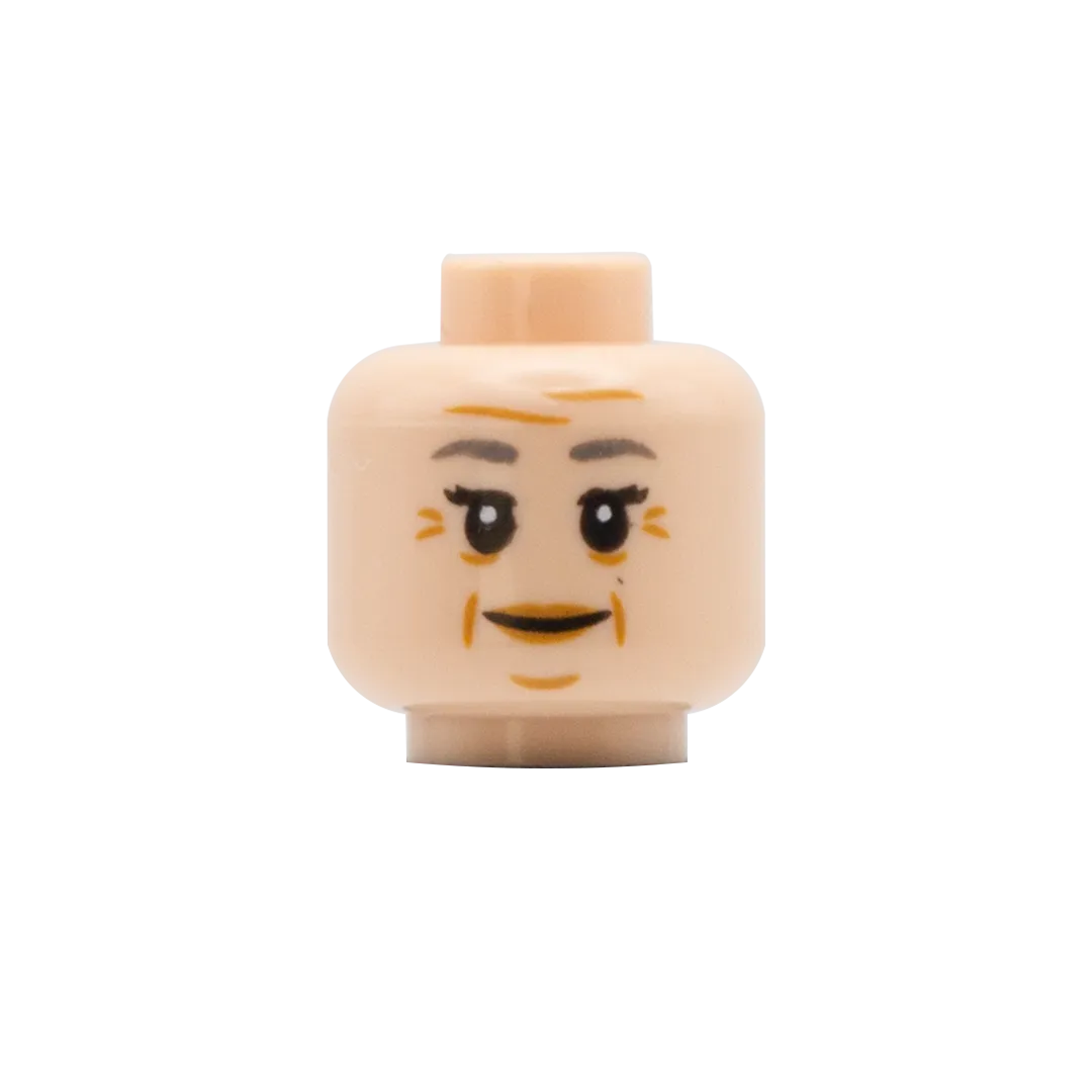 Elderly Scared / Smile - LEGO Minifigure Head