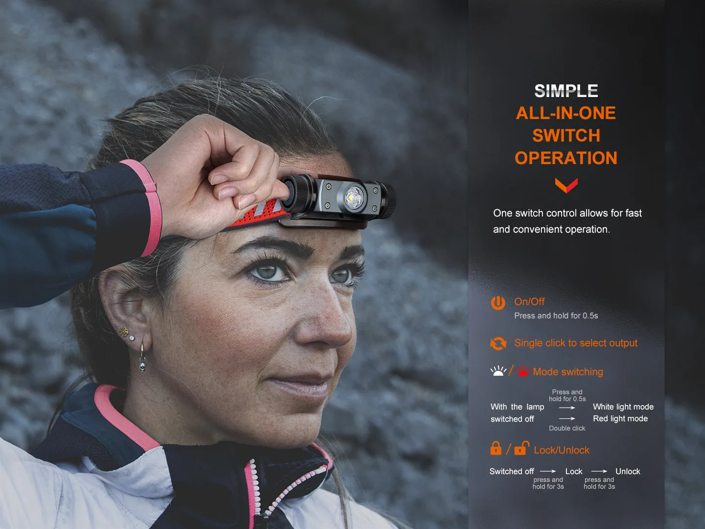 Fenix HM62-T Lightweight Trail Running Headlamp