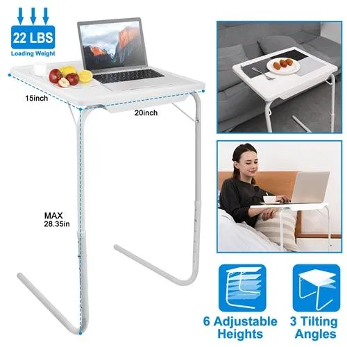 Foldable Tray Table Portable Sofa