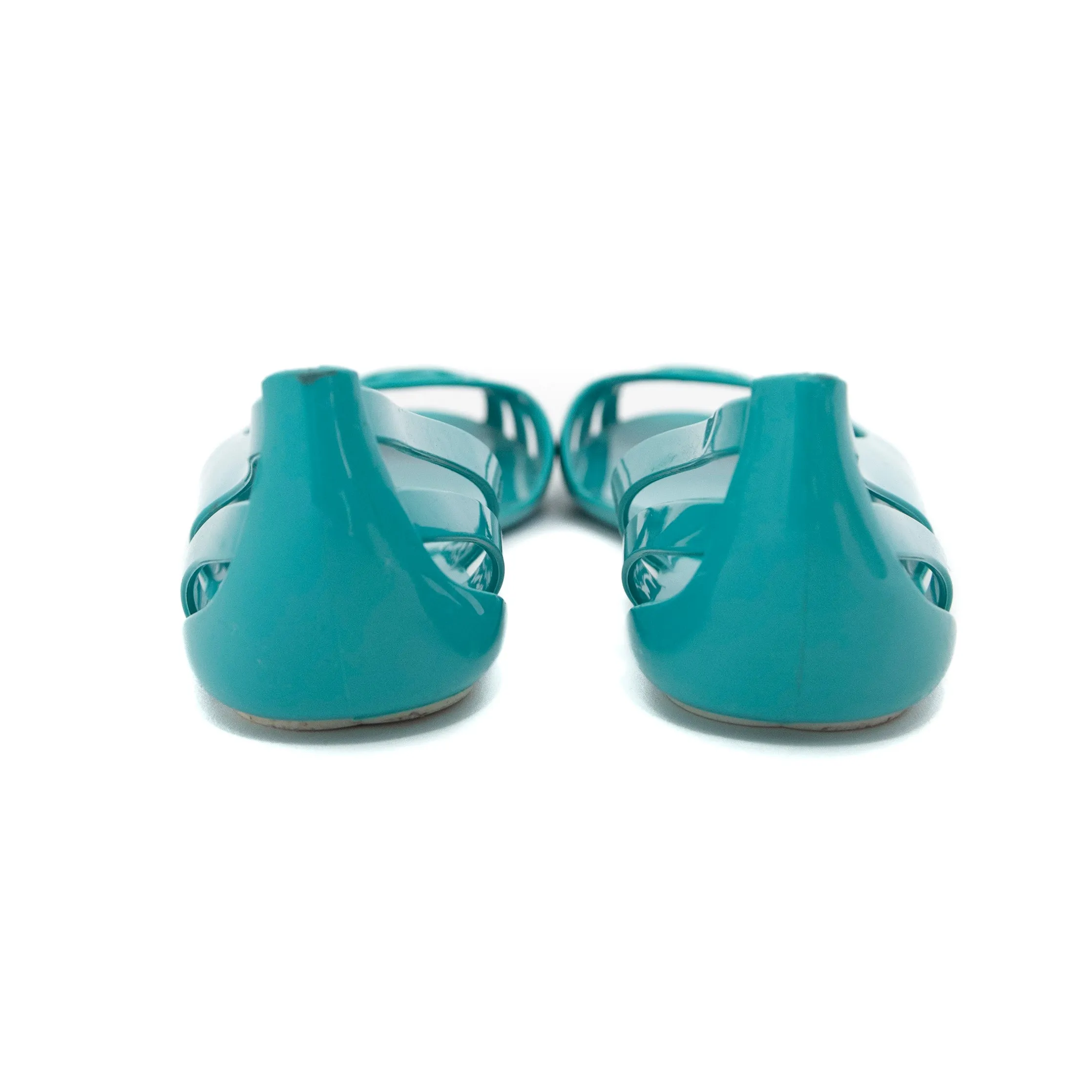 Gucci Interlocking GG Teal Sandals