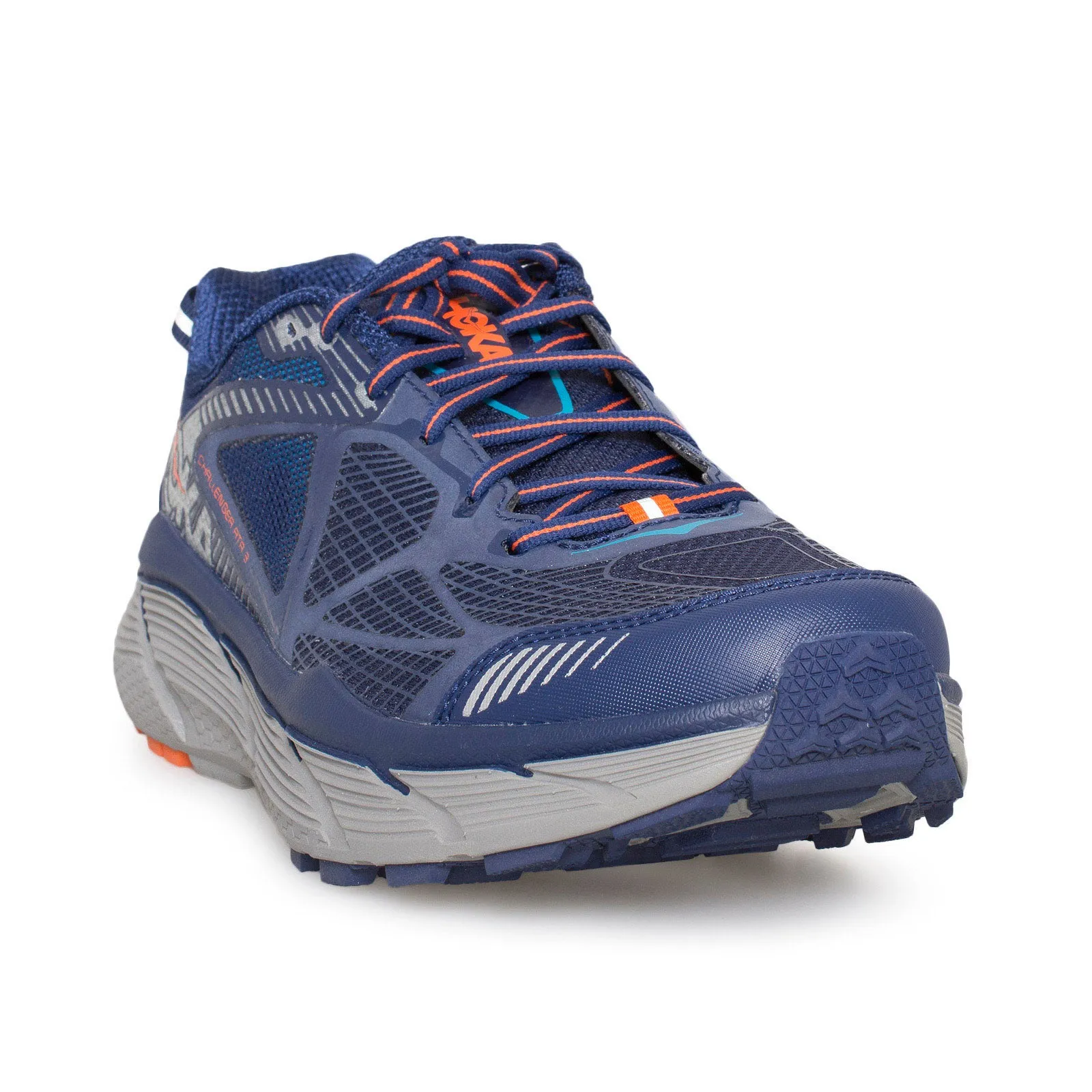 Hoka Challenger ATR 3 Medieval Blue / Red Orange Shoes - Men's