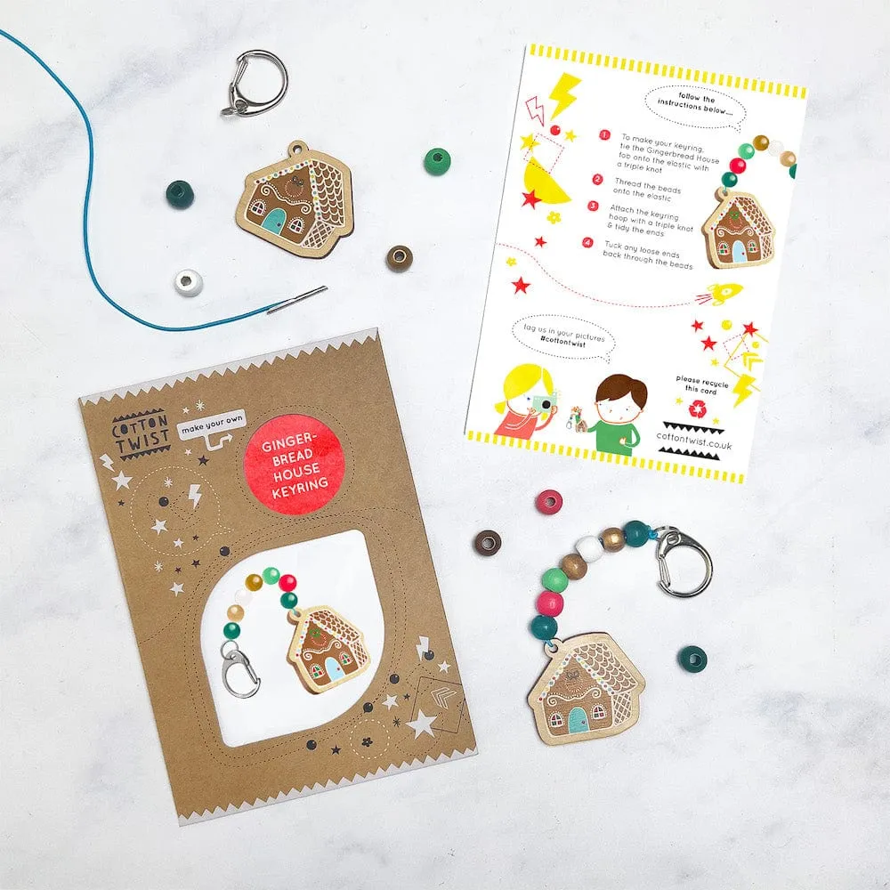 Make Your Own Gingerbread House Keyring