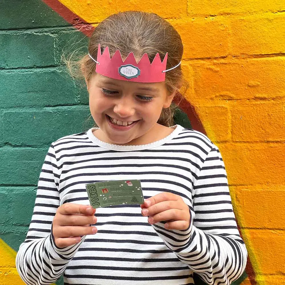 Make Your Own 'Who Am I?' Christmas Cracker Crown Kit