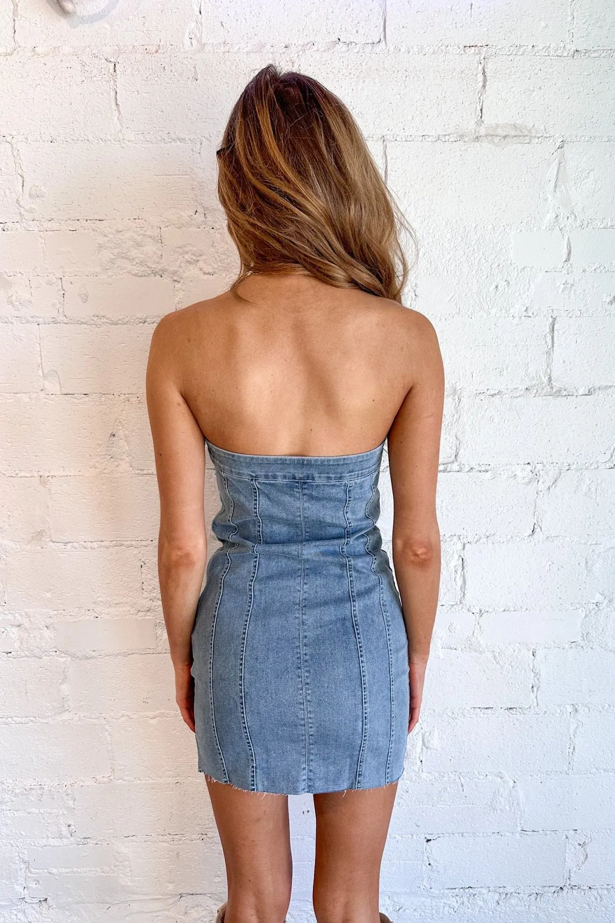 Mara Denim Tube Dress