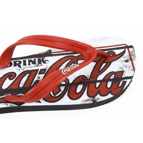 Multicolor 45/46 EUR Coca Cola mens flip flop CCA0127 OLD RED