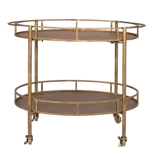 Old Gold Bar Cart