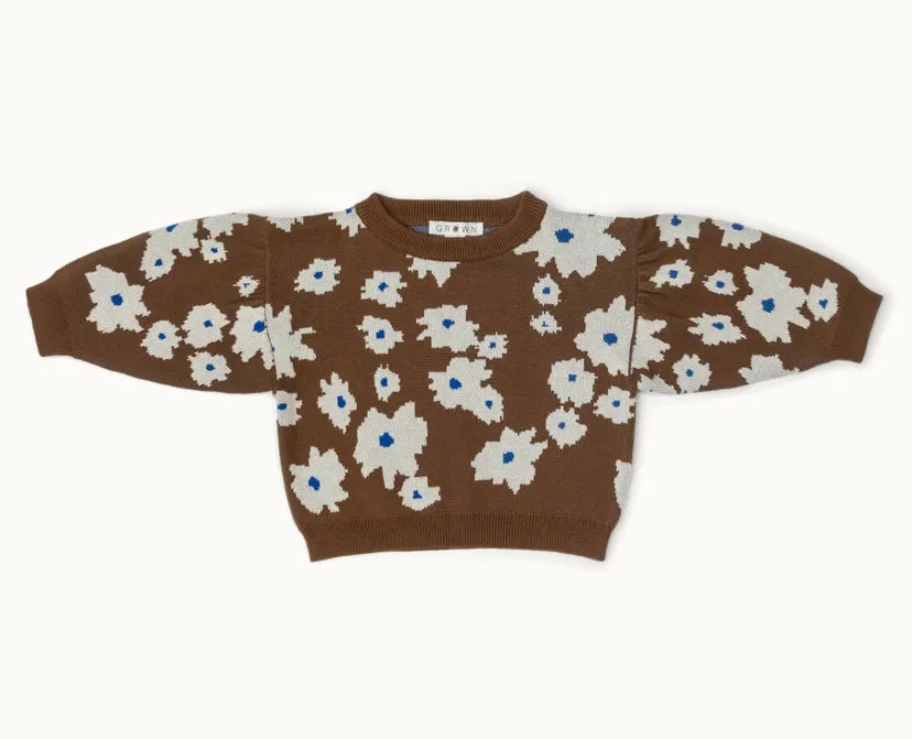 Organic Knit Pullover- Petal